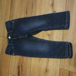 18M Blue Jeans Jeggings, Adjustable Waistband, Jean Leggings, Cat & Jack EUC